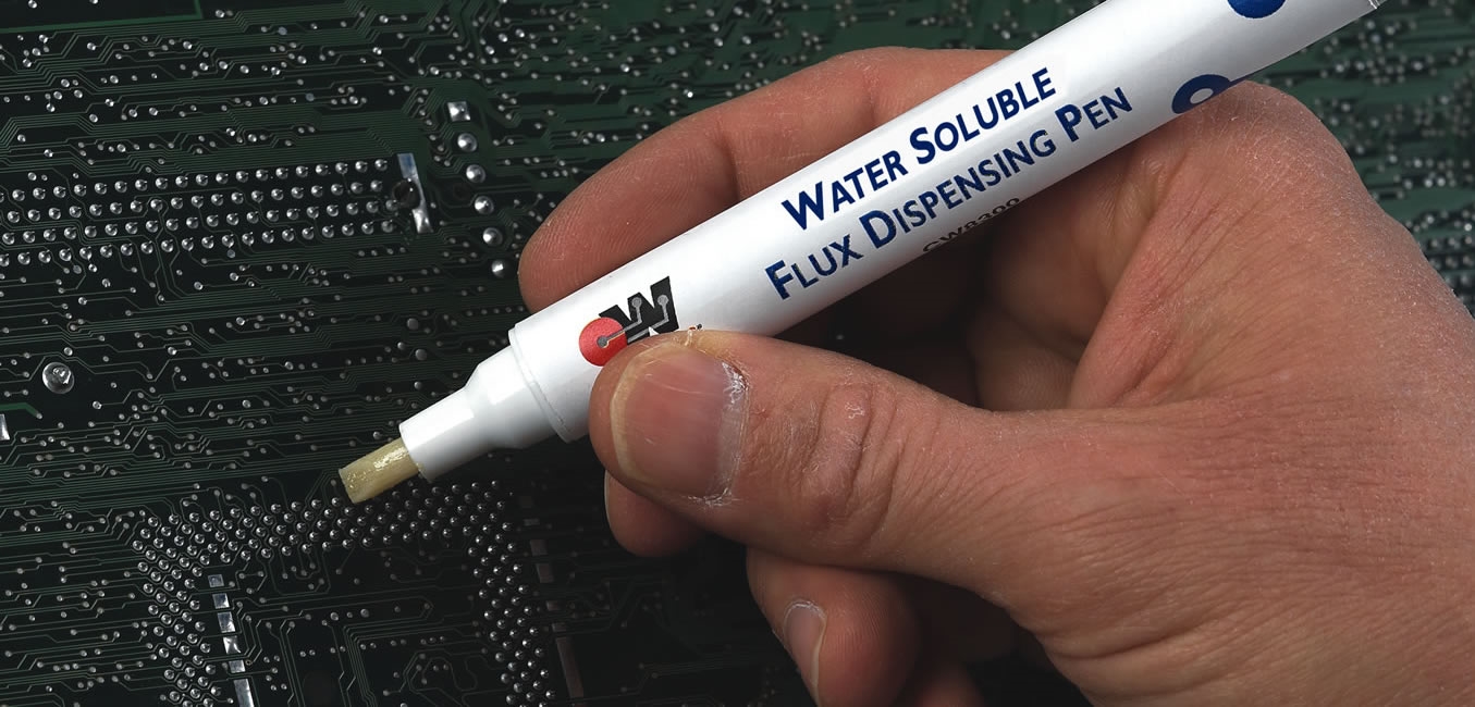 ¿Cómo uso el lápiz dosificador de flux acuoso, de colofonia o no clean? - Banner